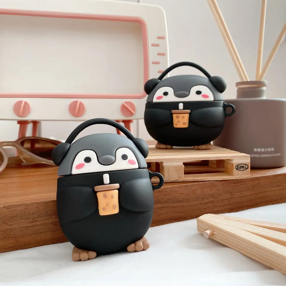Premium Penguin Airpods Case
