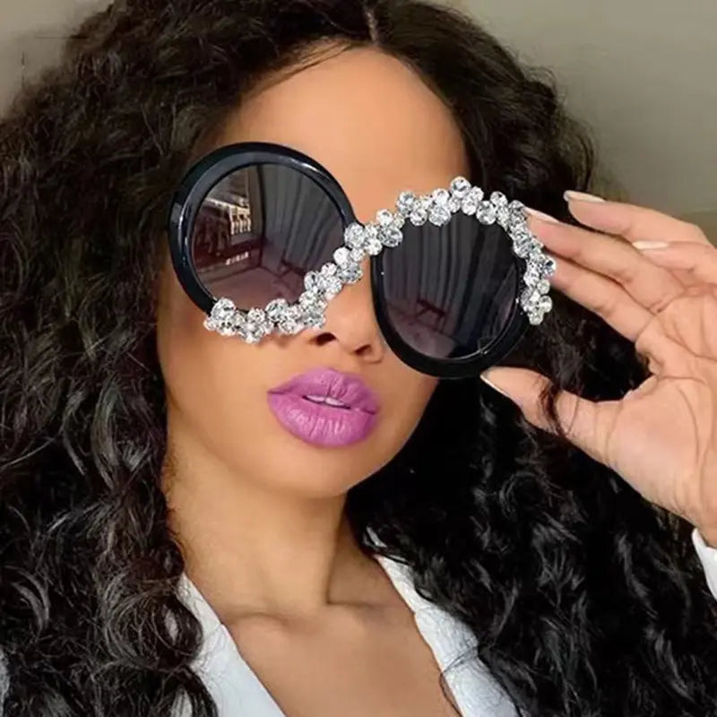 Emma Round Big frame Sunglasses