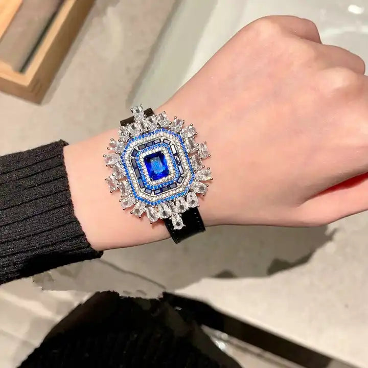 Designer Blue Shine Gem Bracelet