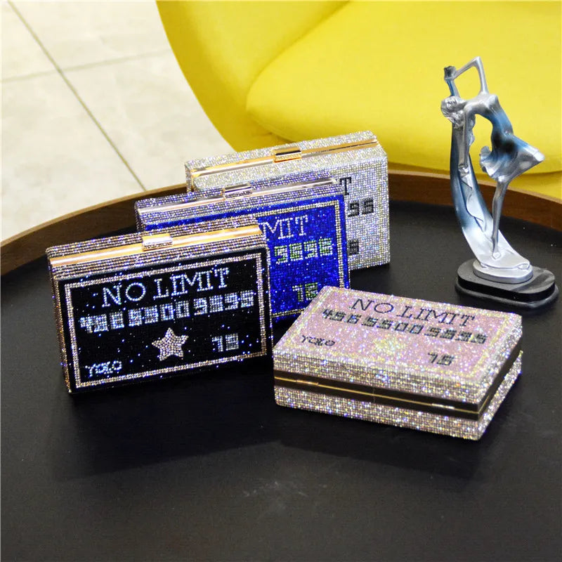 Luxury Designer Bling Money Handbag