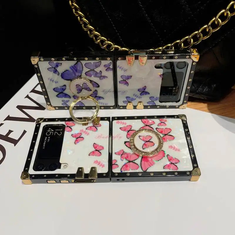 Premium Square Butterfly Flip Case