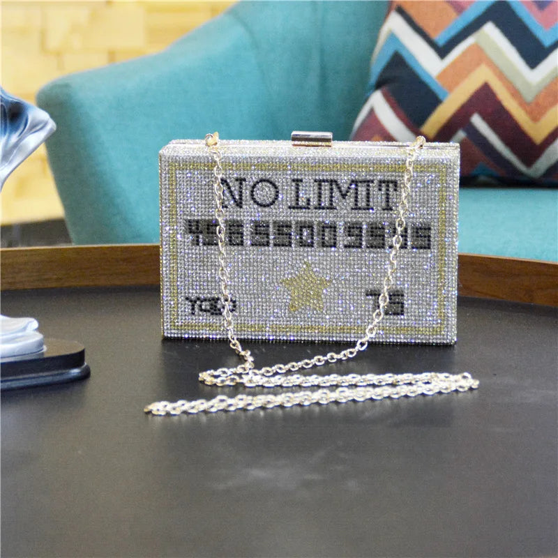 Luxury Designer Bling Money Handbag