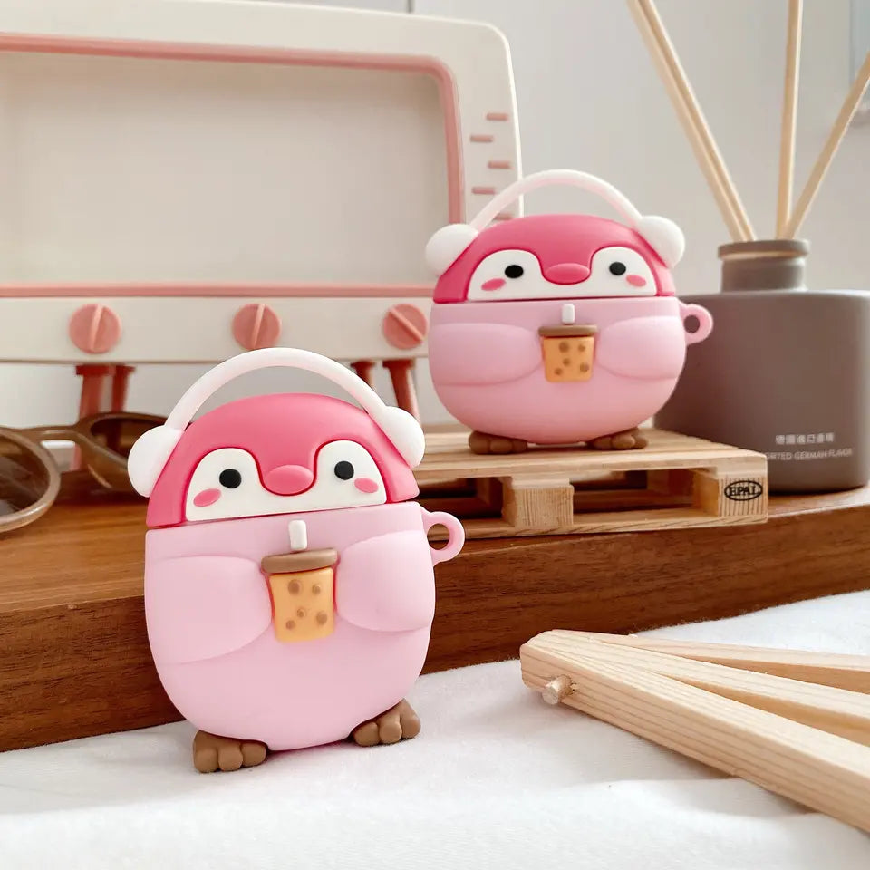 Premium Penguin Airpods Case
