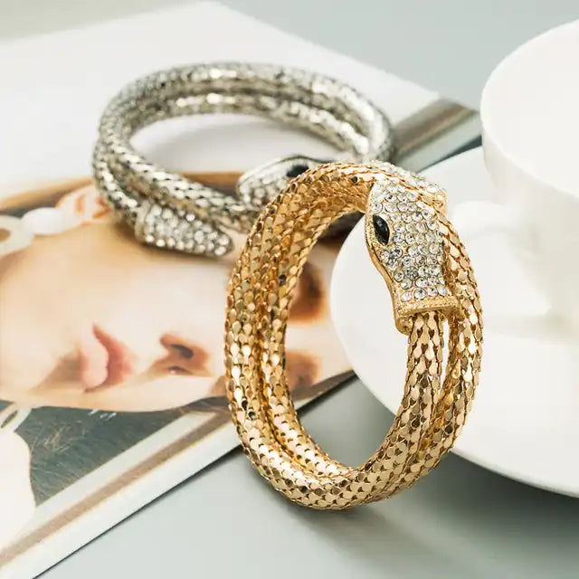 Snake Studded Nail Head Bracelet
