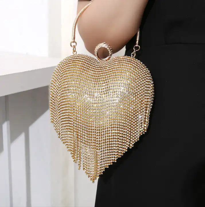 Premium Tassel Gold Clutch