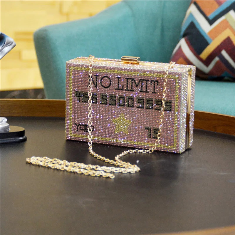 Luxury Designer Bling Money Handbag