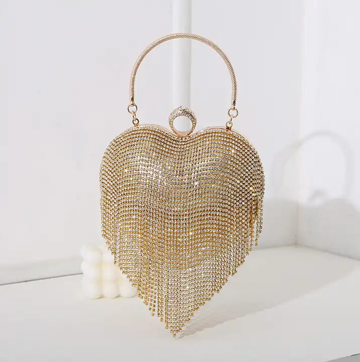 Premium Tassel Gold Clutch