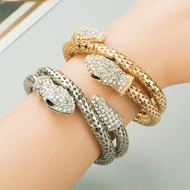 Snake Studded Nail Head Bracelet