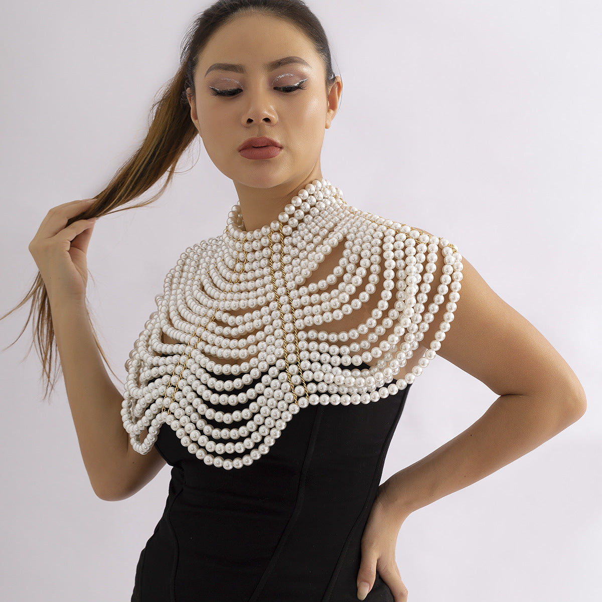 Luxury Pearl Crop Neck Chain