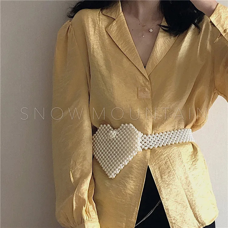 Premium Heart Beads Waist Bag