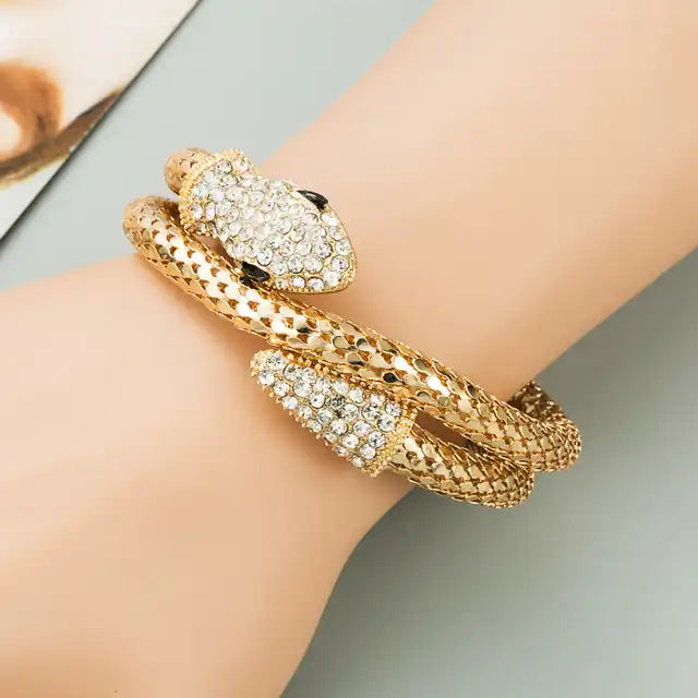 Snake Studded Nail Head Bracelet