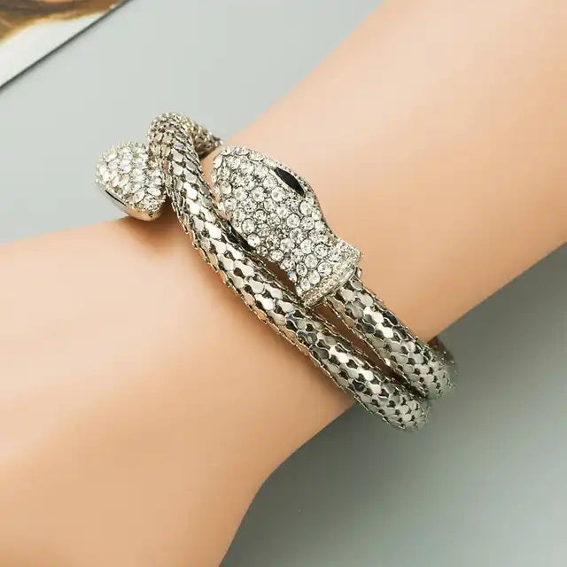 Snake Studded Nail Head Bracelet