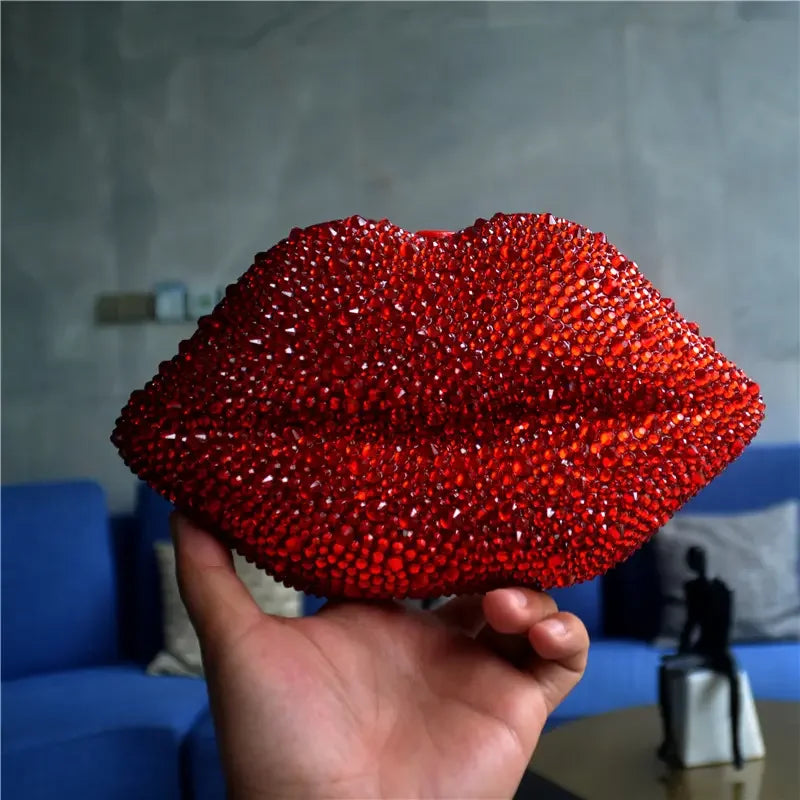 Rosy Red Lip Clutch