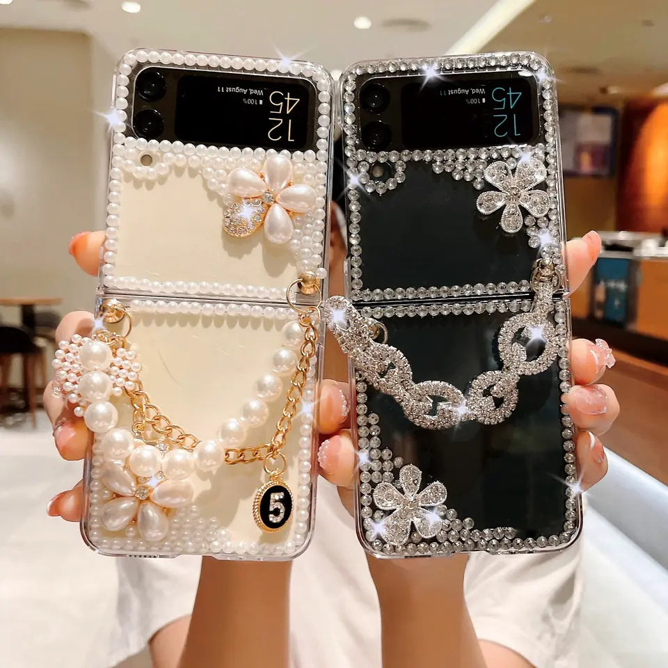 Premium Stone Flip Phone Case