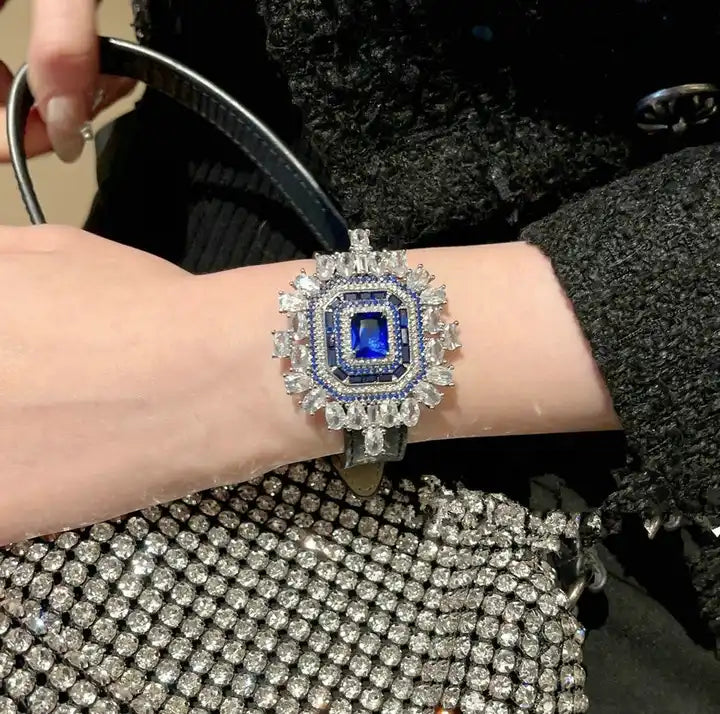 Designer Blue Shine Gem Bracelet