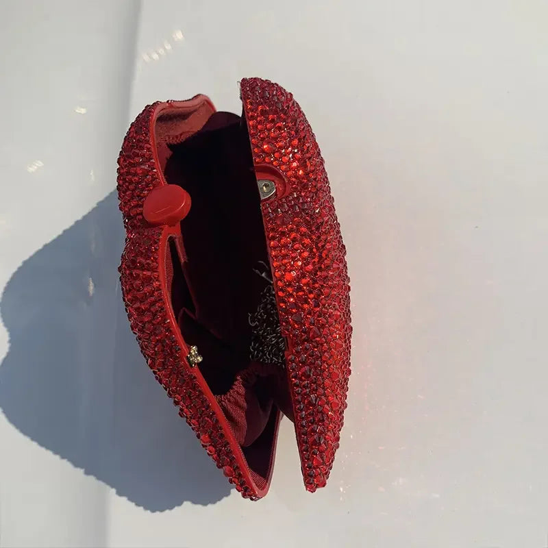 Rosy Red Lip Clutch