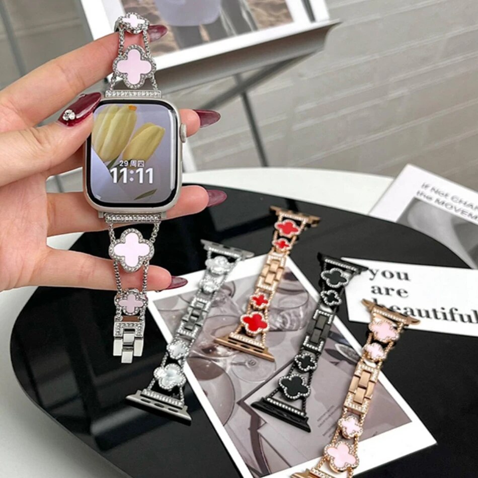 Luxury Flower Bracelet IWatch Strap