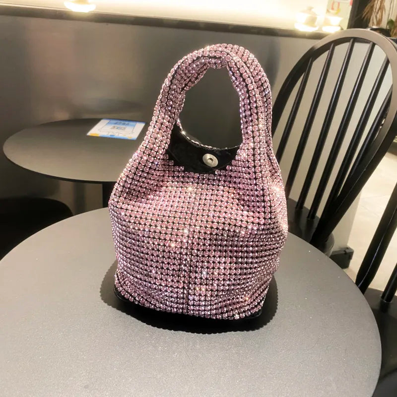 Luxe Crystal Bottuega Bag