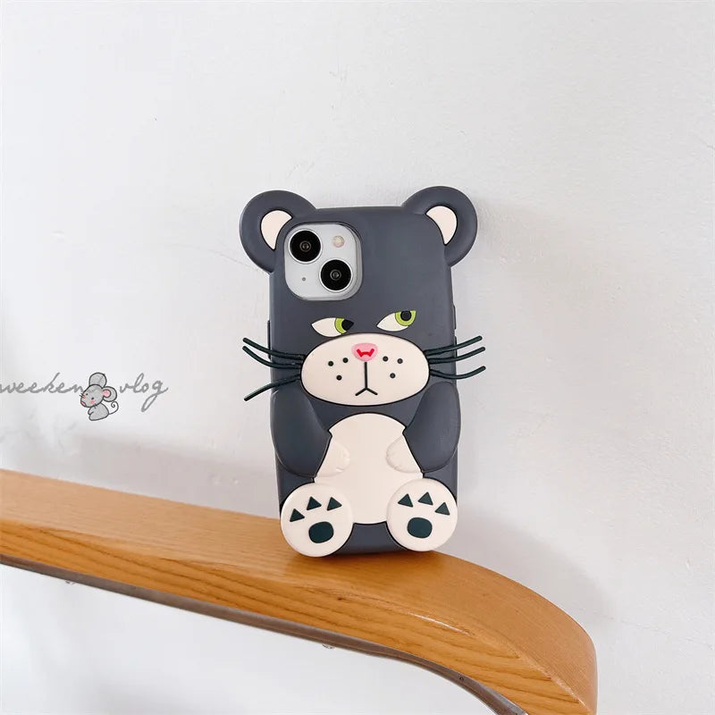 Premium Cat iPhone Silicon Case