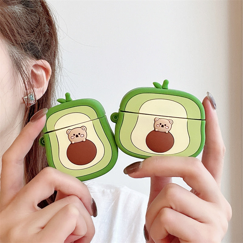 Premium Avocado Silicon Airpods Case