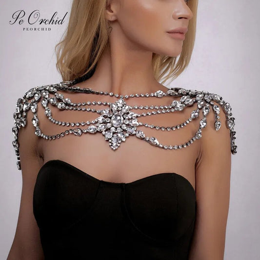 Premium Rhinestone Shoulder Chain