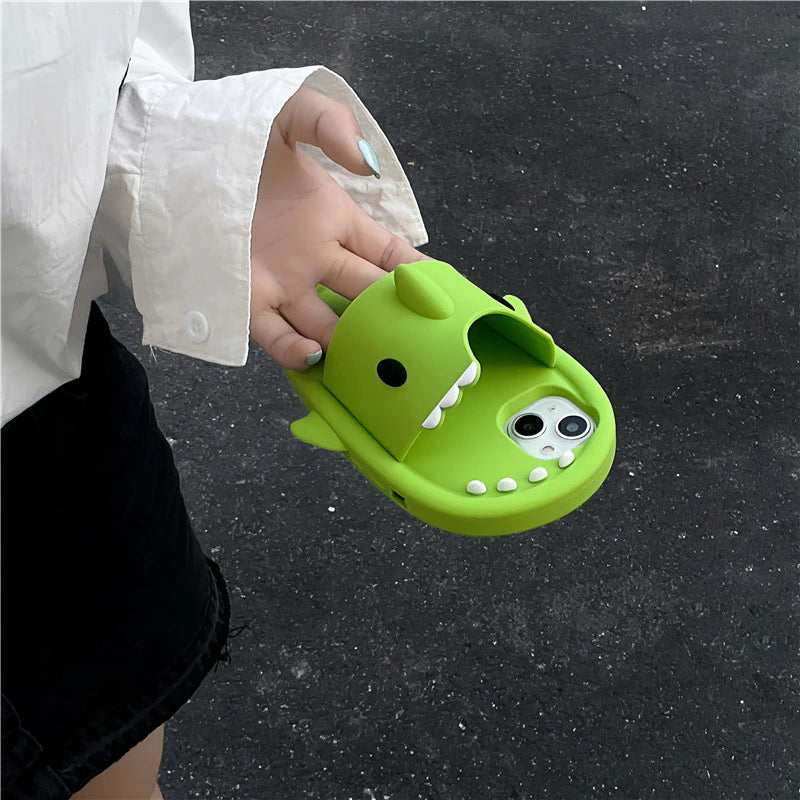 Shark Slippers iPhone Silicon Case