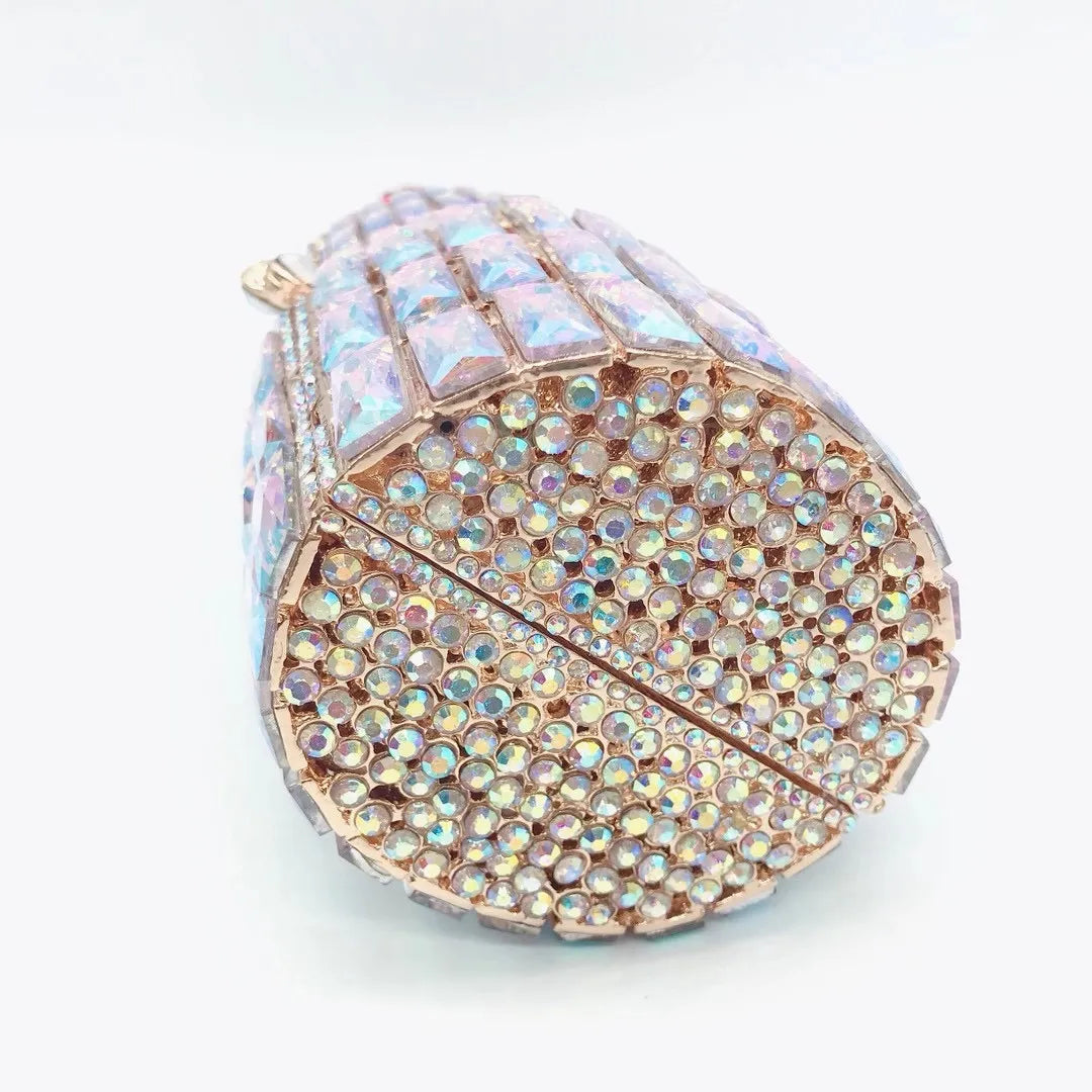 Luxury Lipstick Red Diamond Clutch
