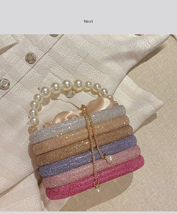 Luxury Candy Colorful Rhinestone Purse