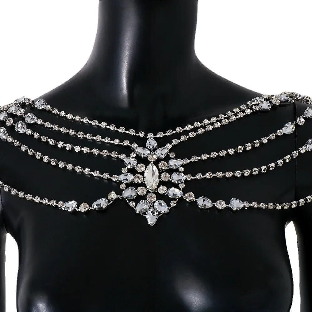 Premium Rhinestone Shoulder Chain