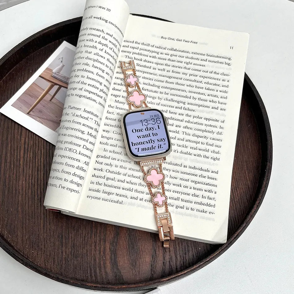 Luxury Flower Bracelet IWatch Strap