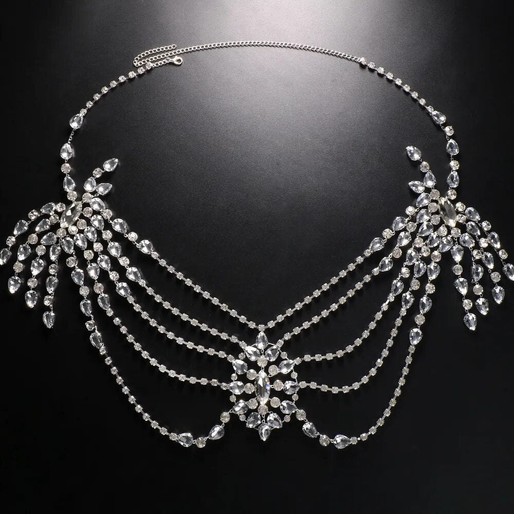 Premium Rhinestone Shoulder Chain