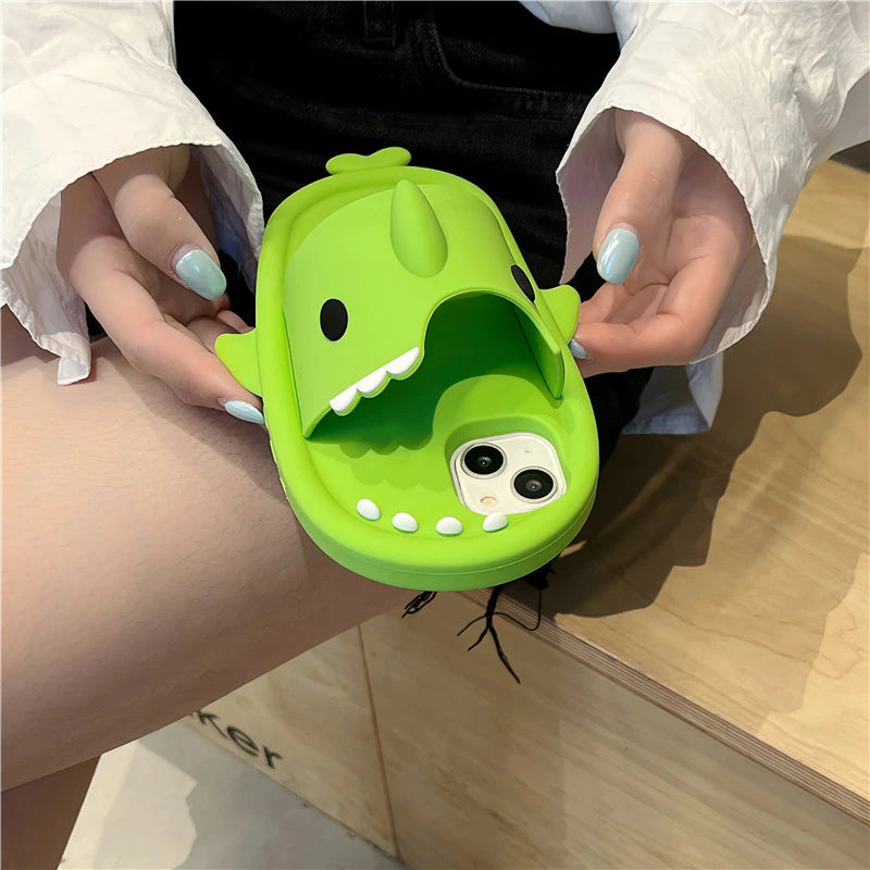 Shark Slippers iPhone Silicon Case