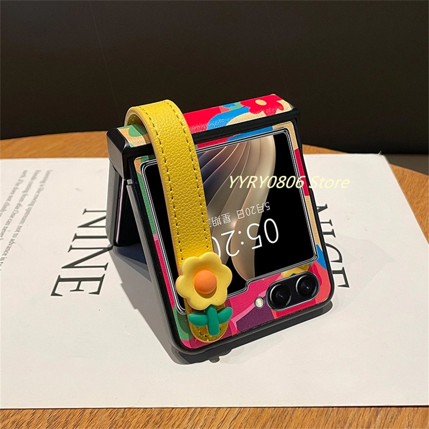 Vibrant Floral Flip Case