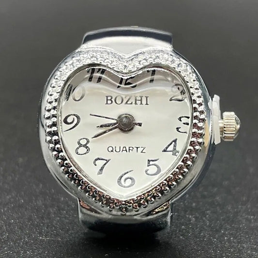 Heart Shape Watch Ring