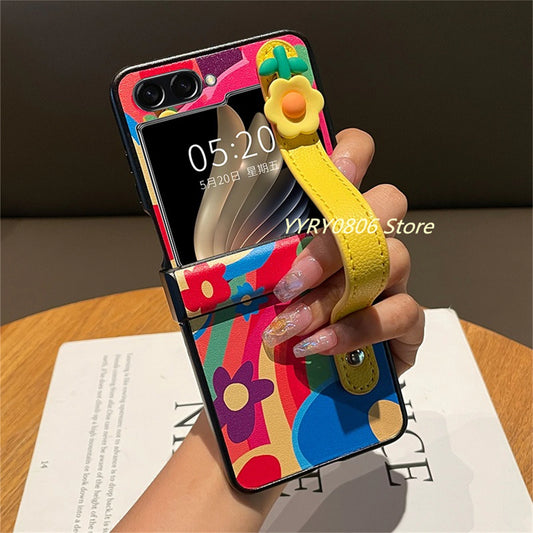 Vibrant Floral Flip Case