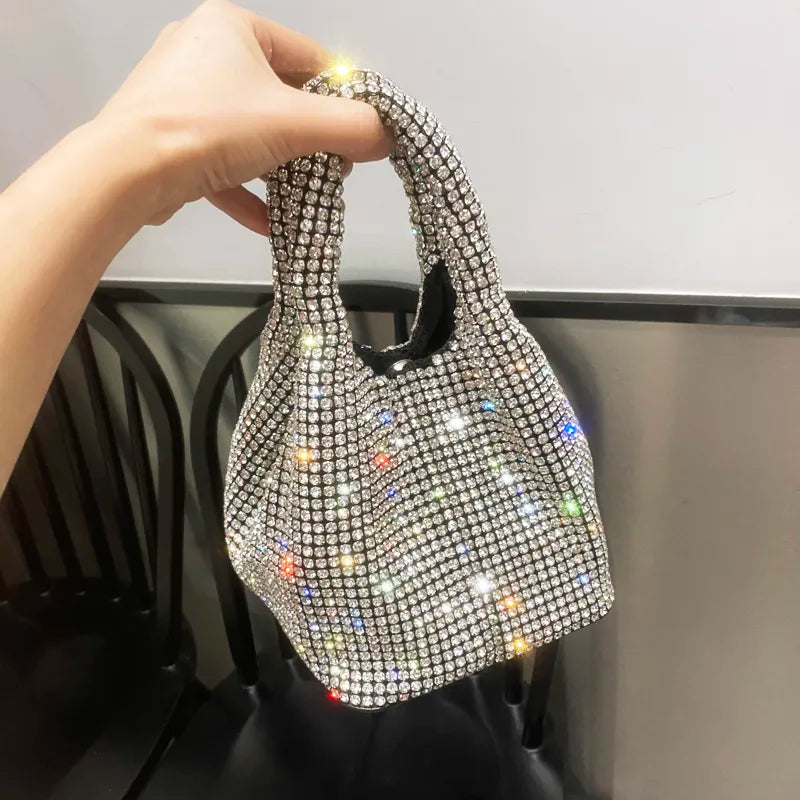 Luxe Crystal Bottuega Bag