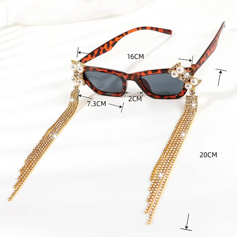 Tassel Rhinestone Women's Sunglasses