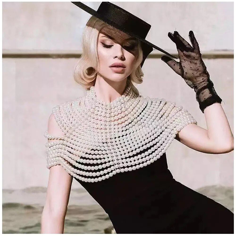 Luxury Pearl Crop Neck Chain