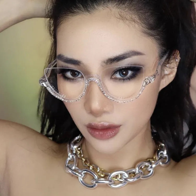 Diamond Cat Eye Sunglasses