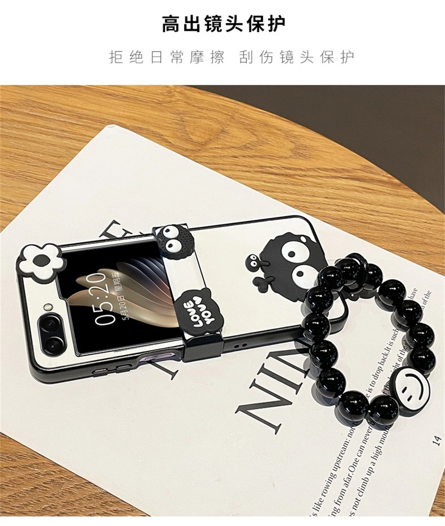 Premium Black BoB Z flip 5 Case