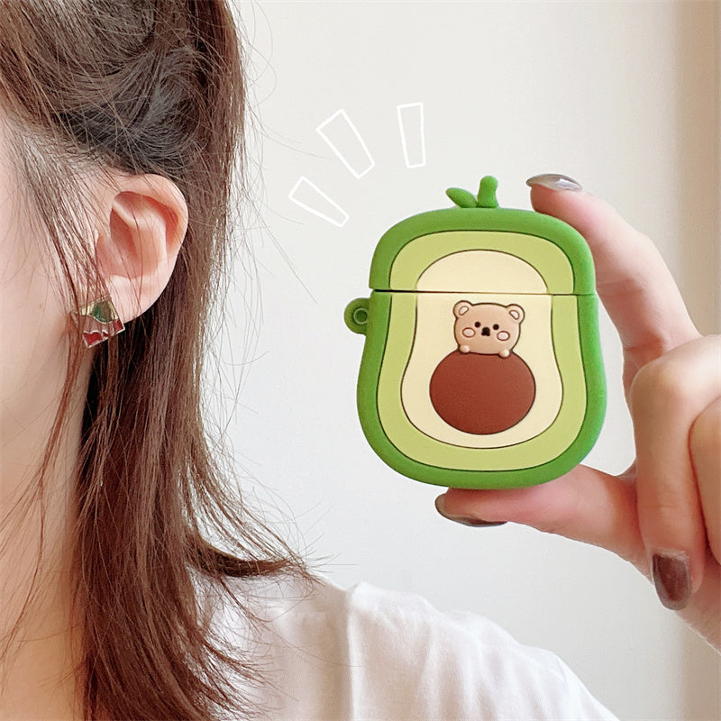 Premium Avocado Silicon Airpods Case