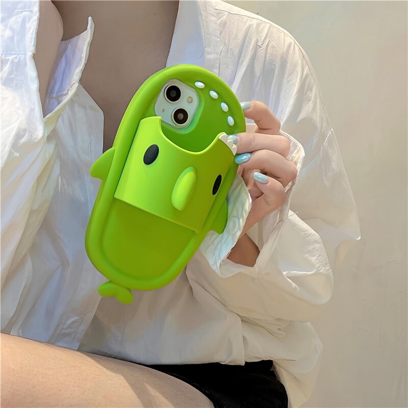 Shark Slippers iPhone Silicon Case