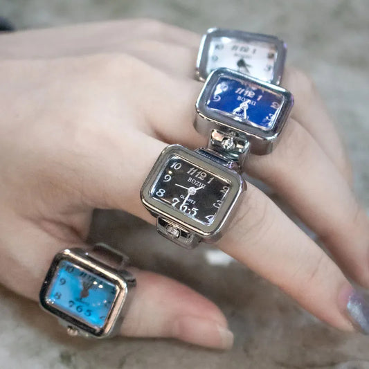 Rectangular Shape Watch Ring