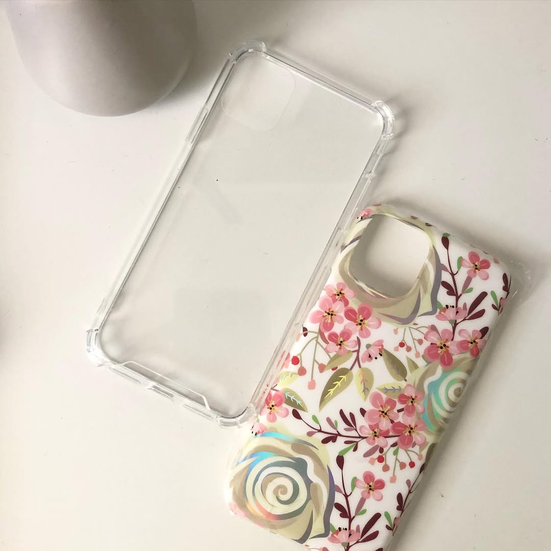 Pastel Pink Floral Whirl iPhone Case