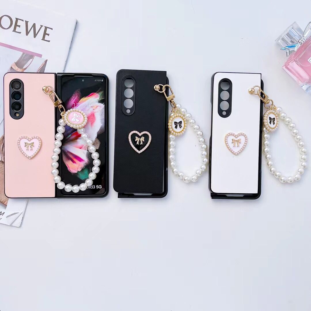 Luxury Bow Chain Fold Case
