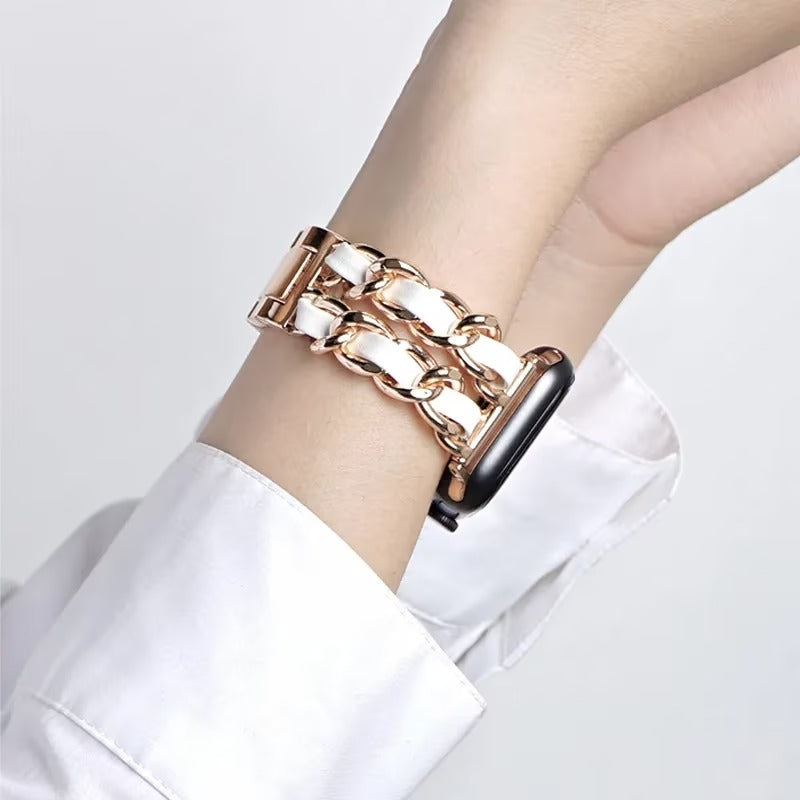 Premium 2 layer Chain iWatch Strap