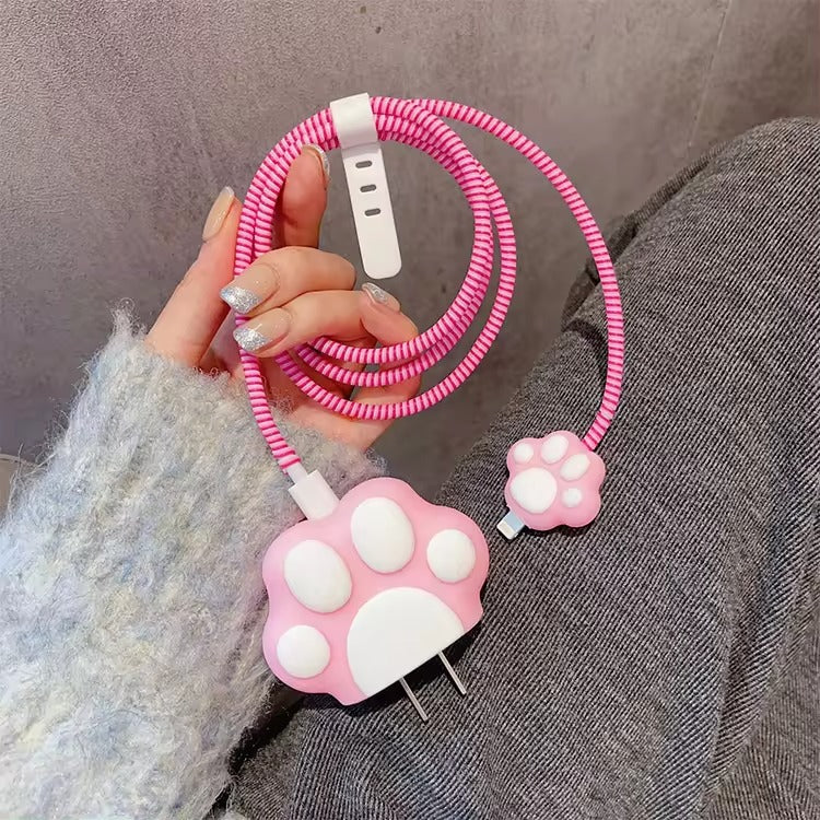 Cat Paw iPhone Silicon Charger Case