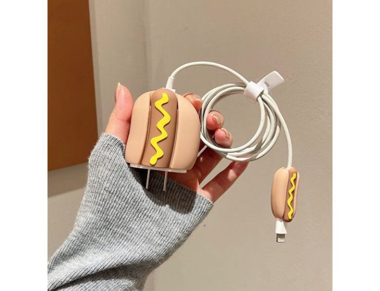 Hot Dog iPhone Silicon Charger Case