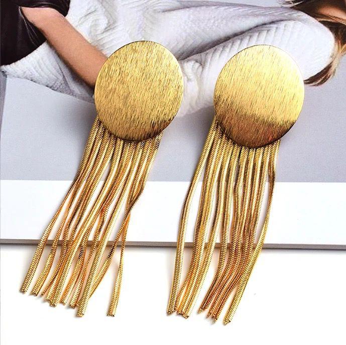 Golden Tassel Earrings