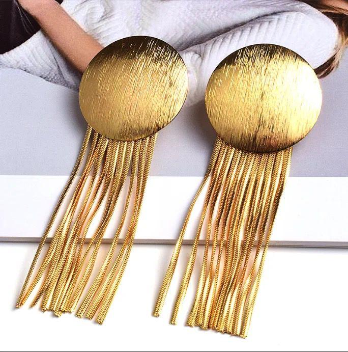 Golden Tassel Earrings